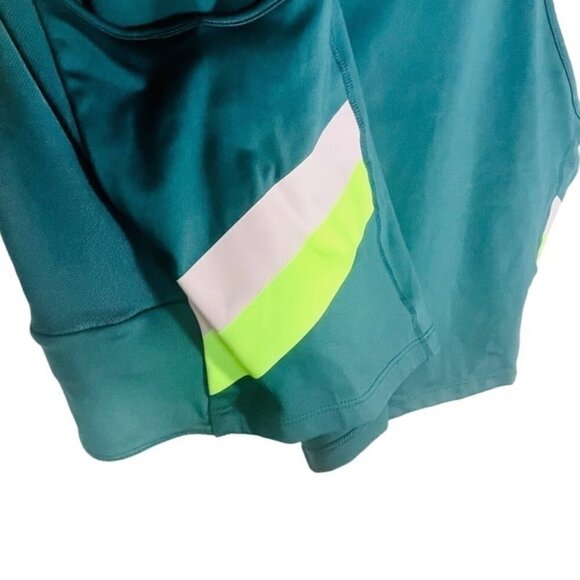 Nike teal color-stripe cropped training tank mesh DH3185-393  Size 3X - Picture 5 of 15